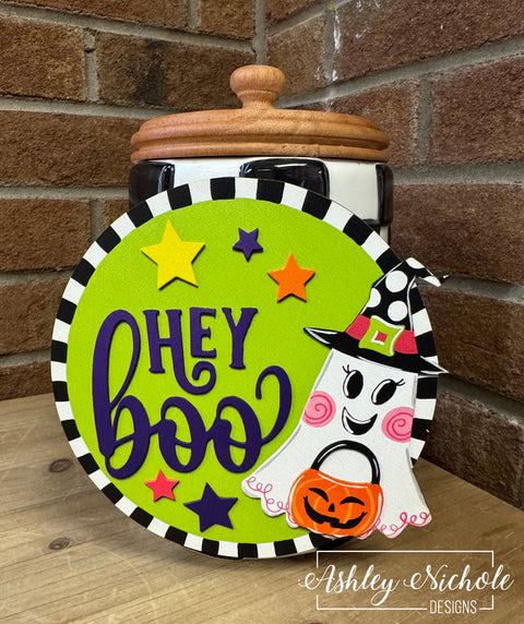 Bougie Boo Ghost "Hey Boo" - Mini Piece (Magnet/Velcro)