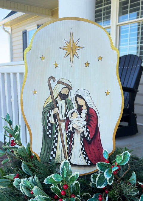 Star of Bethlehem Nativity - Christmas Corrugated Coroplast Yard Stake