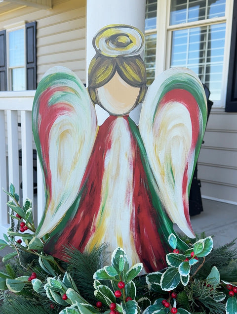 Joyful Christmas Angel - Christmas Corrugated Coroplast Yard Stake