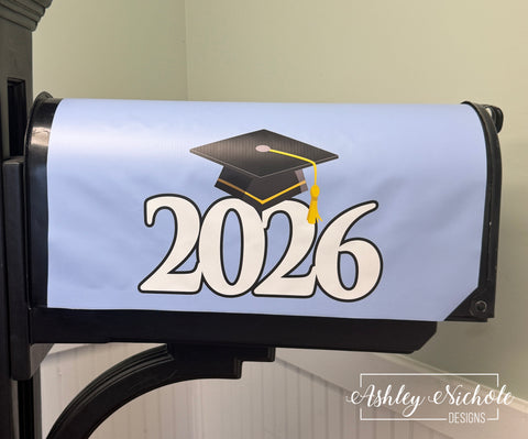 Tassels & Traditions - Magnetic Vinyl Mailbox Cover