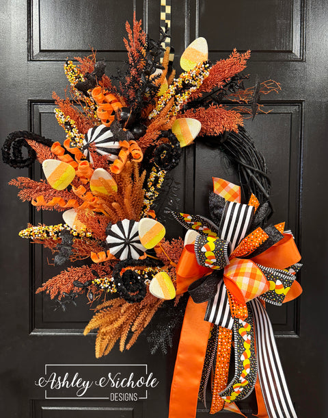 Candy Corn Cutie Wreath