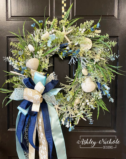 Pearl Shells of the Deep Blue Wreath