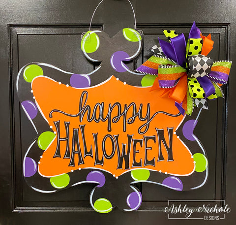 Happy Halloween Door Hanger