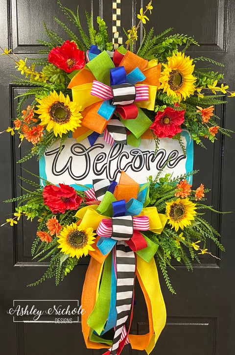 Welcome Wreath - Colorful