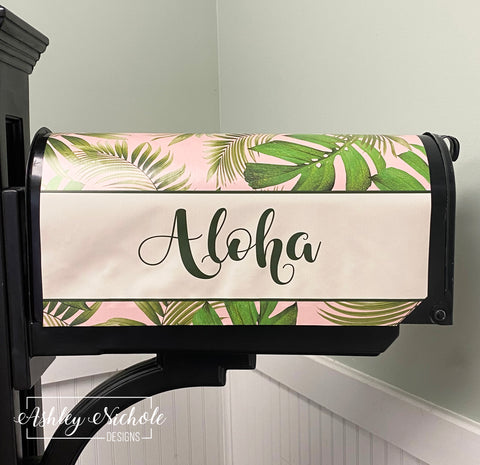 Aloha Palms - Magnetic Vinyl Mailbox Cover