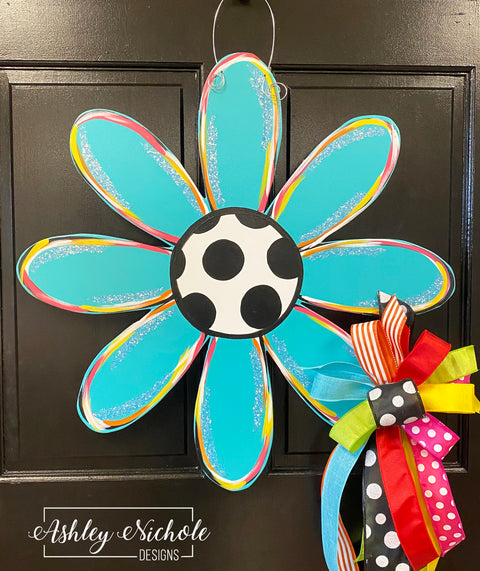Bright & Cheerful Daisy Door Hanger - Choose your COLOR!