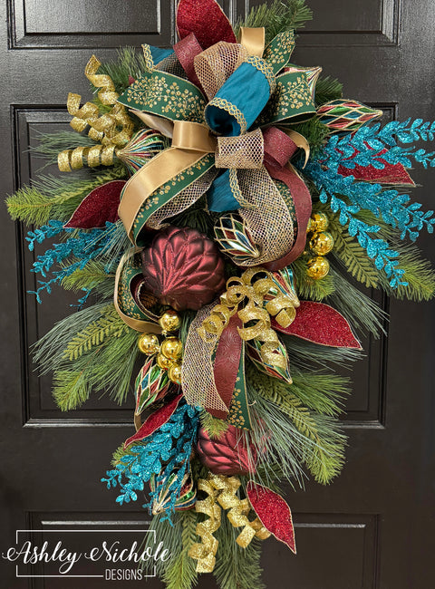 Jewel Elegance Christmas Swag