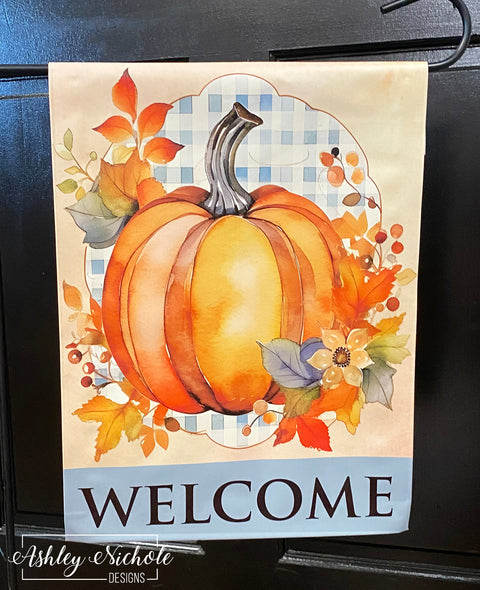 Autumn Breeze Cool Tones - Vinyl Garden Flag