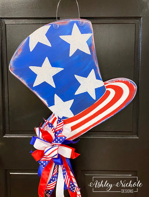 Hats off to Freedom Door Hanger (UV PRINTED Only)