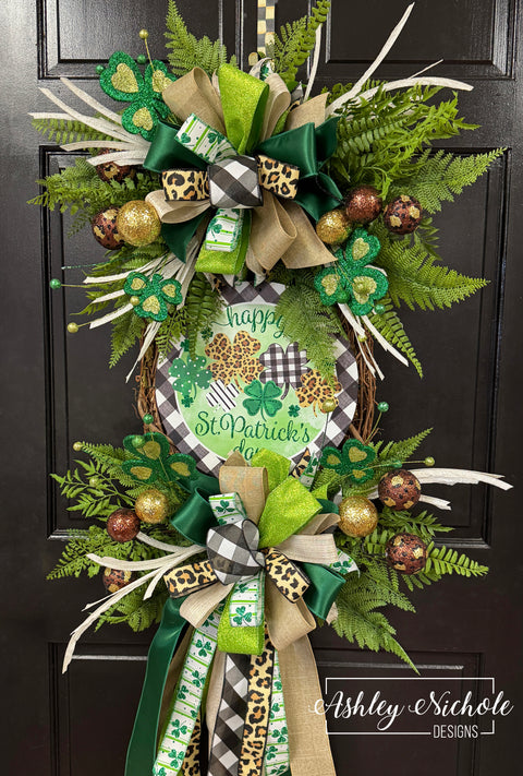St. Patrick's Day Sign Wreath