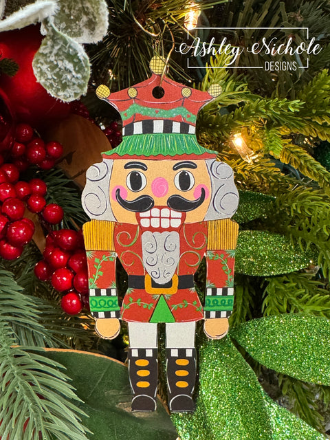 Nutcracker - Christmas Elegance - Wooden Christmas Ornament