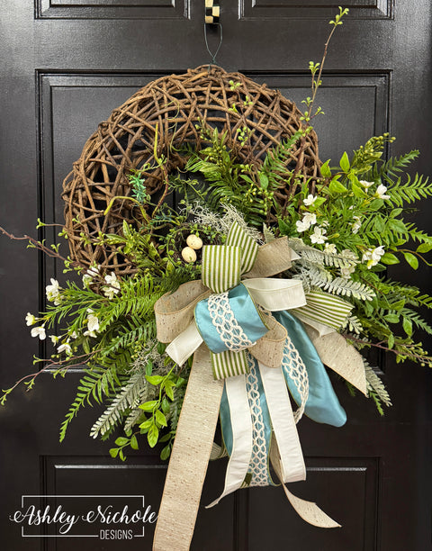 A Nesting Place Neutral Vine Wreath