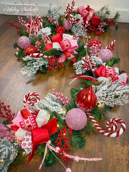 Design School- Red and White Snowman Wreath