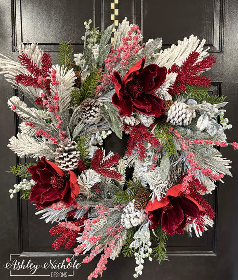 Snowy Christmas Wonderland Wreath