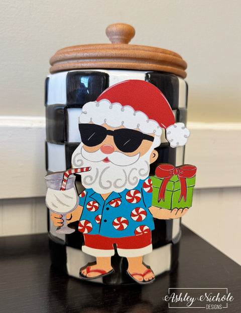 Santa's Peppermint Paradise - Christmas Mini Piece (Magnet/Velcro)