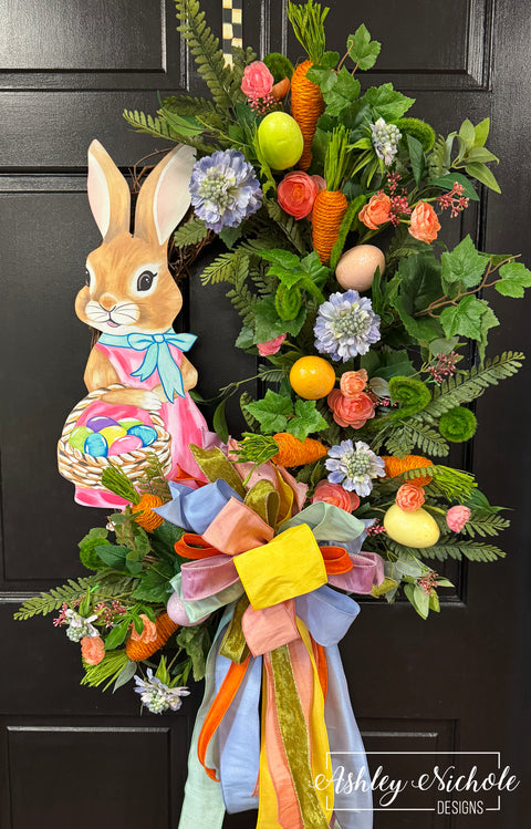 Flopsy Cottontail Easter Wreath