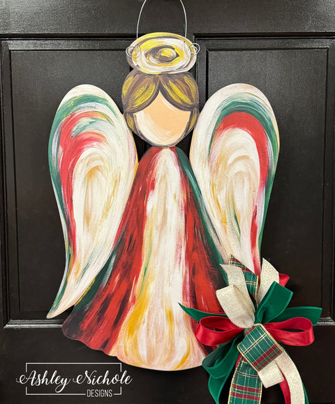 Joyful Christmas Angel - Door Hanger (UV Printed)