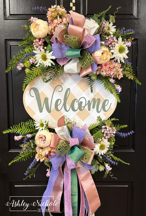 Lavender & Sage Bouquet Welcome Wreath