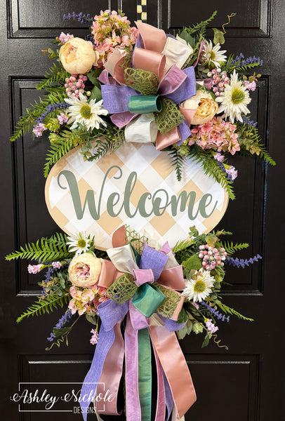 Lavender & Sage Bouquet Welcome Wreath