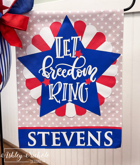 Let Freedom Ring - Vinyl Garden Flag