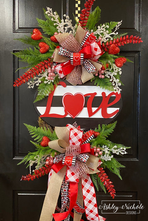 Love Bug Valentine Wreath