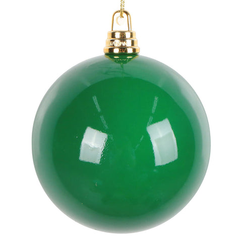3" High Gloss Ball Ornament - Green