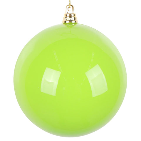 4.75" High Gloss Ball Ornament - lime