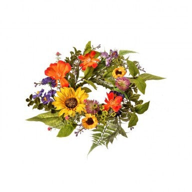 4.5" Summer Lovin Candle Ring - Multi Colored