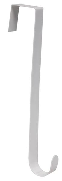 12" Metal Over The Door Wreath Hanger - White