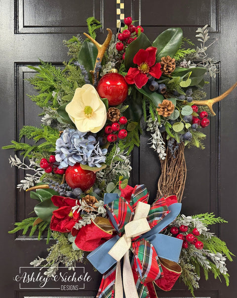 Magnolia Christmas Retreat Wreath