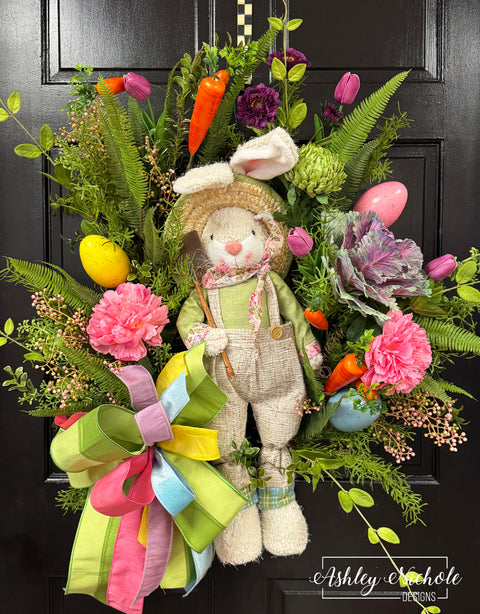 Meadow Lane Bunny Wreath - Choose from 2 styles!