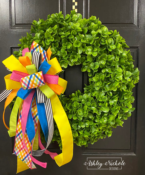 26" Tea Leaf Eucalyptus Wreath - UV Protected