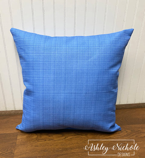 Outdoor Pillow - Courtyard Blue
