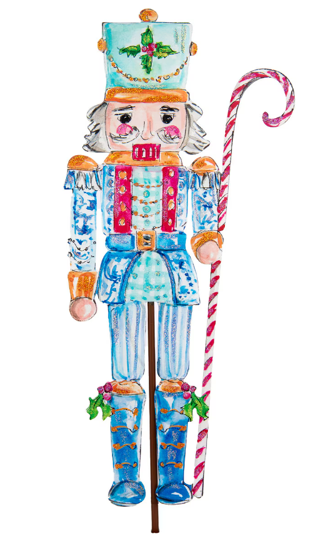 Nutcracker Metal Stake - Blue