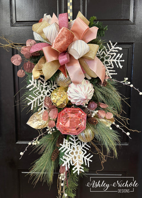 **Pretty in Pink Snowflake Swag **