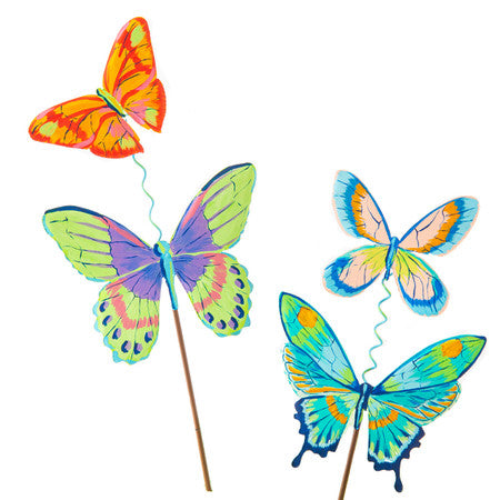 Artful Butterflies Metal Stake - Choose Color
