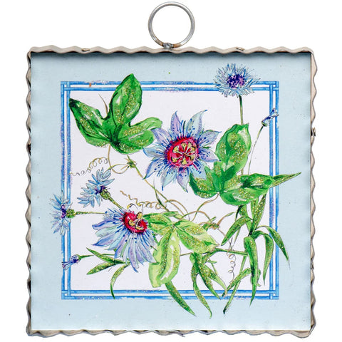 Mini Passion Flowers Print Charm Attachment