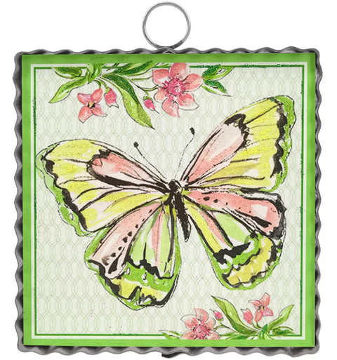 Mini Art Butterfly Print Charm