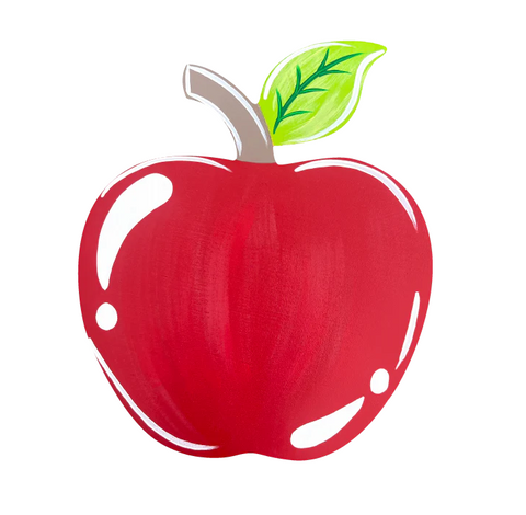 Teacher's Back to School Apple - Corrugated Coroplast Yard Stake