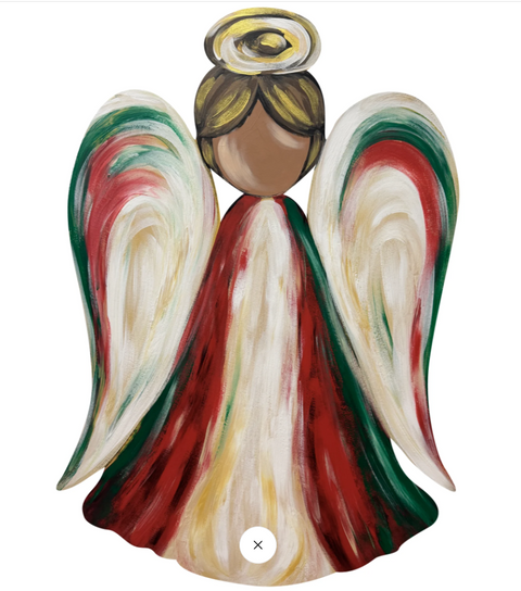 Joyful Christmas Black Angel - Christmas Corrugated Coroplast Yard Stake