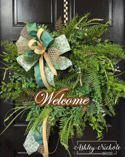 Southern Fern Welcome Wreath