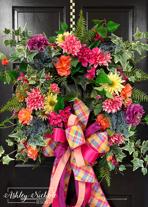 Summer Bliss Floral Wreath