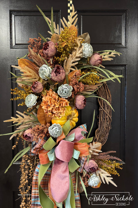 The Gathered Harvest Oval Wreath