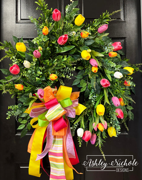 Tip Toe Through the Tulips Wreath