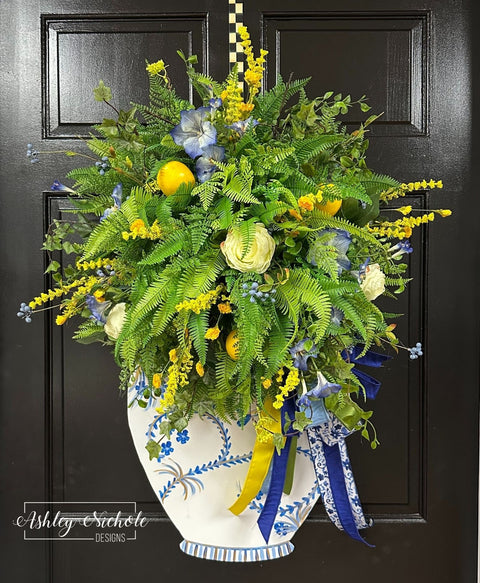 Ginger Jar - Lemon Breeze - Topiary Door Hanger