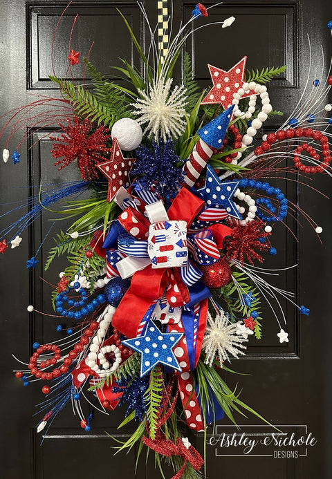 Ba-Boom Fireworks Finale Teardrop Swag