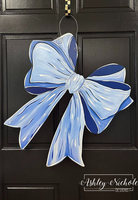 Baby Boy Bow - Door Hanger (UV Printed Only)