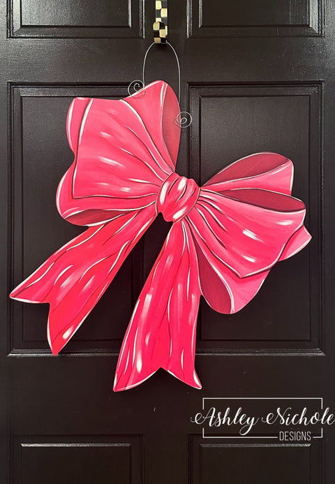 Baby Girl Bow - Door Hanger (UV Printed Only)