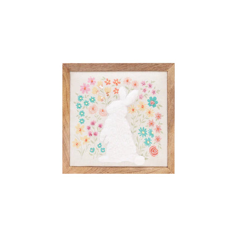 8" x 8" Bunny & Blooms Shadow Box
