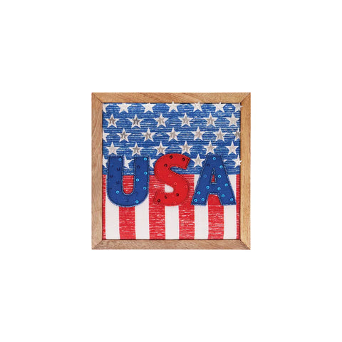 8" x 8" USA Shadow Box